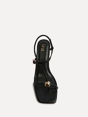 Linzi Black Immersed Toe Post Heeled Sandals - Image 5 of 6