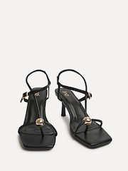 Linzi Black Immersed Toe Post Heeled Sandals - Image 6 of 6