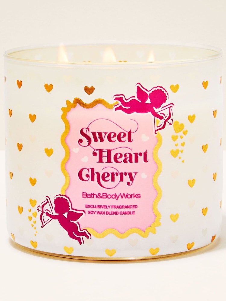 Bath & Body Works Sweetheart Cherry 3 Wick Candle 411g - Image 1 of 1 Bath & Body Works Sweetheart Cherry 3 Wick Candle 411g - Image 1 of 1