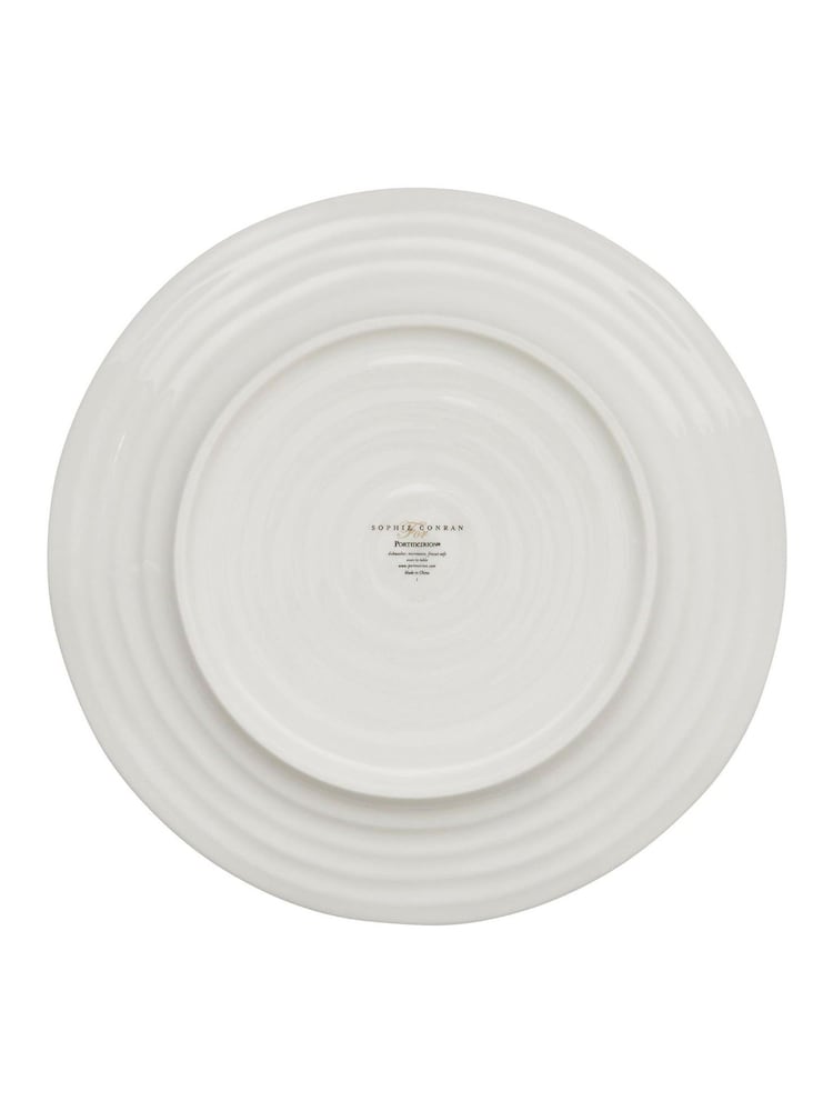 Sophie Conran Set of 4 White Porcelain Mistletoe Side Plates - Image 2 of 4