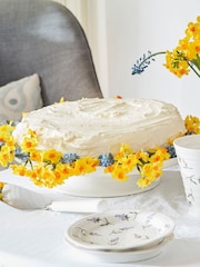 Sophie Conran Set of 4 White Lavandula Tea Plates - Image 2 of 6