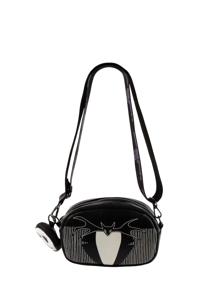 Peers Hardy Disney The Nightmare Before Christmas Jack Skellington Cross-Body Black Bag - Image 2 of 5 Peers Hardy Disney The Nightmare Before Christmas Jack Skellington Cross-Body Black Bag - Image 2 of 5