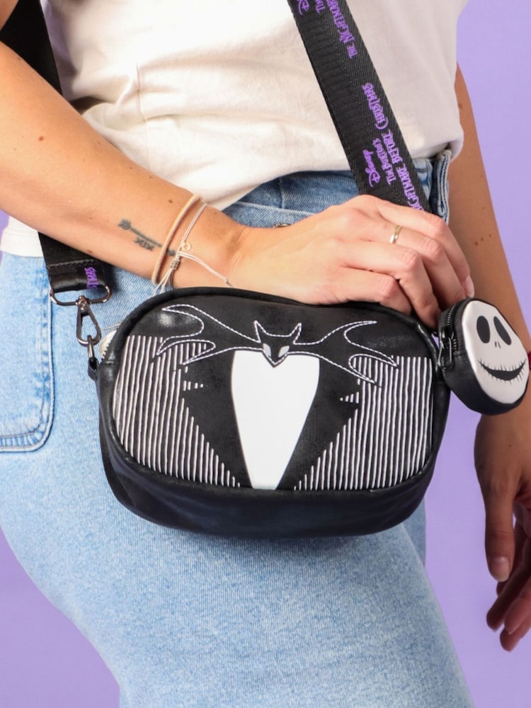 Peers Hardy Disney The Nightmare Before Christmas Jack Skellington Cross-Body Black Bag - Image 5 of 5 Peers Hardy Disney The Nightmare Before Christmas Jack Skellington Cross-Body Black Bag - Image 5 of 5