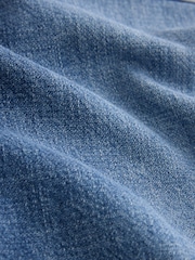 Mid Blue Utility Wide Crop Jeans - Image 8 of 8