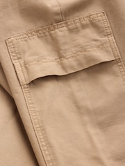 Sand Lightweight Denim Utility Wide Crop Jeans - Image 10 of 10