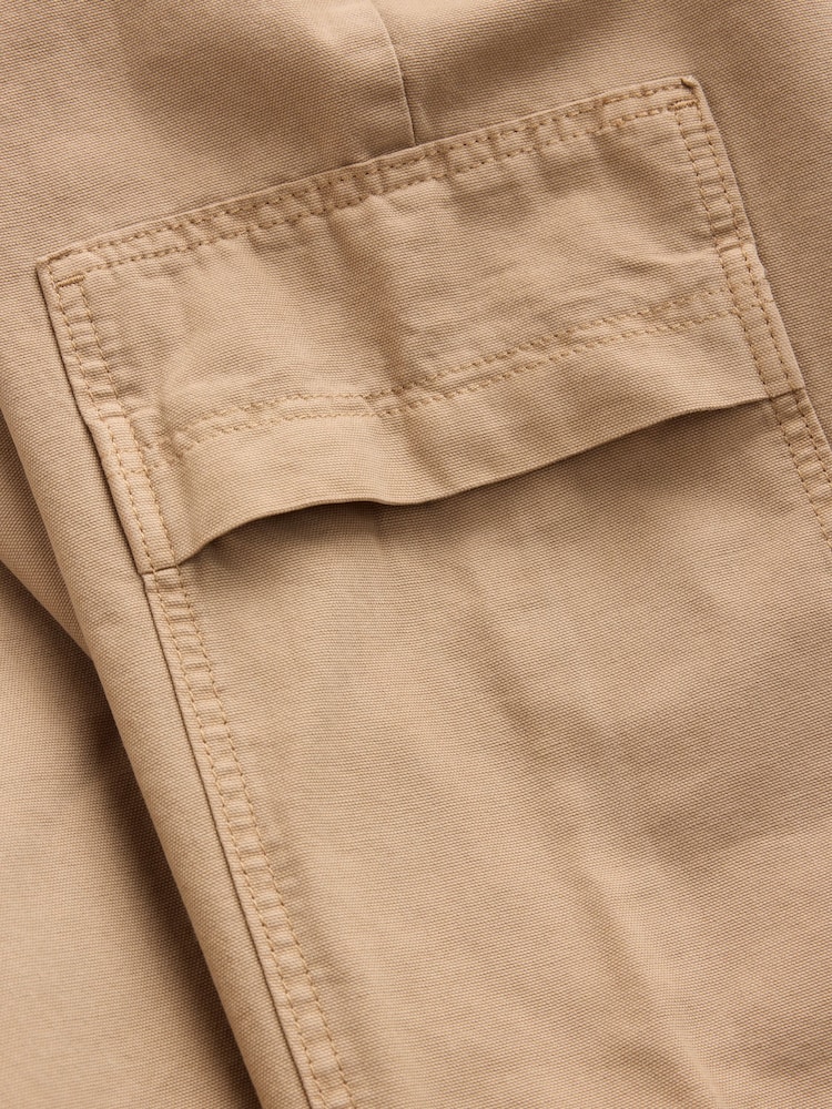 Sand Lightweight Denim Utility Wide Crop Jeans - Image 10 of 10 Sand Lightweight Denim Utility Wide Crop Jeans - Image 10 of 10