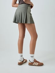 adidas Originals Brown Tailored Pleated Mini Skirt - Image 3 of 5