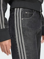 adidas Originals Black Denim Firebird Jeans - Image 3 of 5