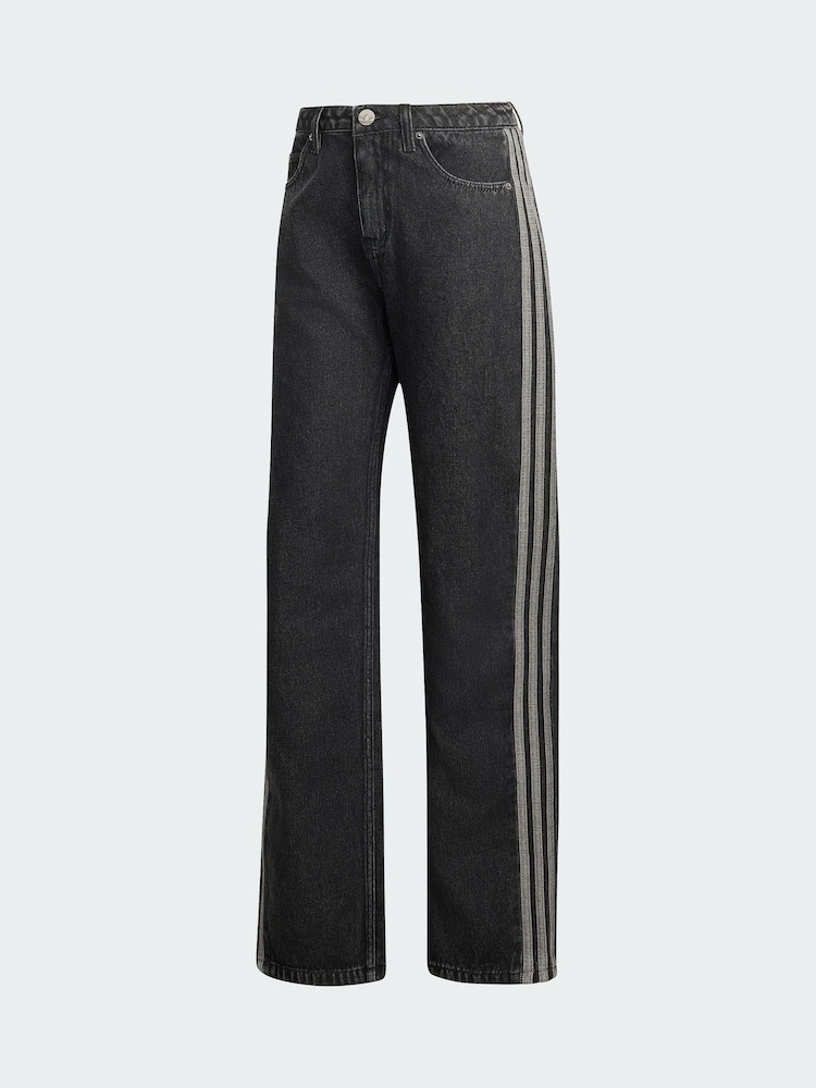 adidas Originals Black Denim Firebird Jeans - Image 5 of 5