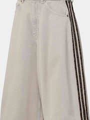 adidas Originals Grey Denim Mid Rise Denim Shorts - Image 6 of 7