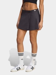 adidas Originals Black Tailored Pleated Mini Skirt - Image 1 of 7