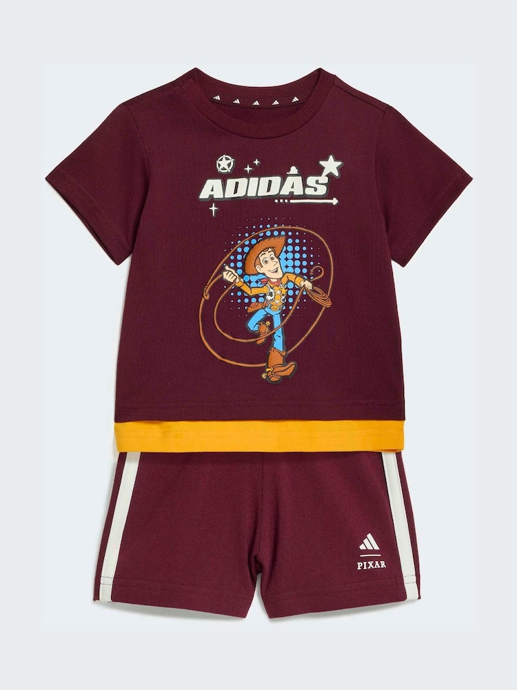 adidas Burgundy Red I DY TS Joggers SET - Image 1 of 6