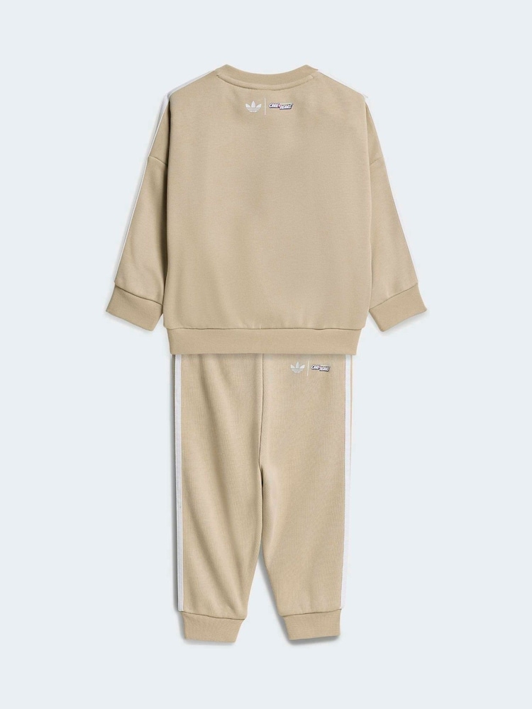 adidas Originals Brown Loose Crew Joggers Set - Image 2 of 7 adidas Originals Brown Loose Crew Joggers Set - Image 2 of 7