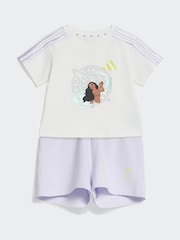 adidas Junior Knitted Top & Shorts Set - 画像 1 / 7