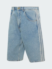Pantalones cortos Denim de tiro medio y pierna recta Firebird Adicolor de adidas Originals - Imagen 5 de 5
