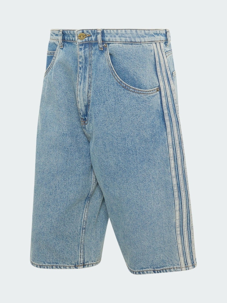 Pantalones cortos Denim de tiro medio y pierna recta Firebird Adicolor de adidas Originals - Imagen 5 de 5