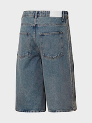 adidas Originals Firebird Adicolor Denim Orta Qalınlıqlı Düz Ayaqlı Köynəklər - 6şəkildən 6 şəkil