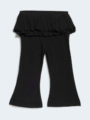 adidas Originals Black Crochet T-Shirt and Flare Leggings Set - Image 6 of 7