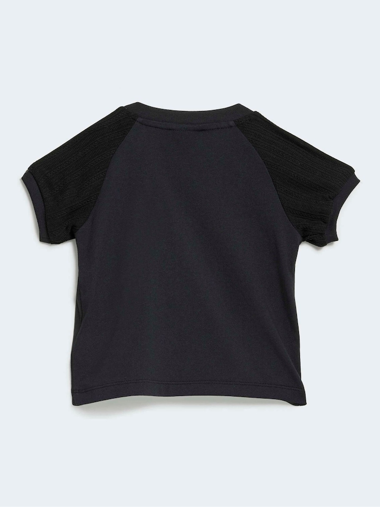 adidas Originals Black Crochet T-Shirt and Flare Leggings Set - Image 7 of 7 adidas Originals Black Crochet T-Shirt and Flare Leggings Set - Image 7 of 7