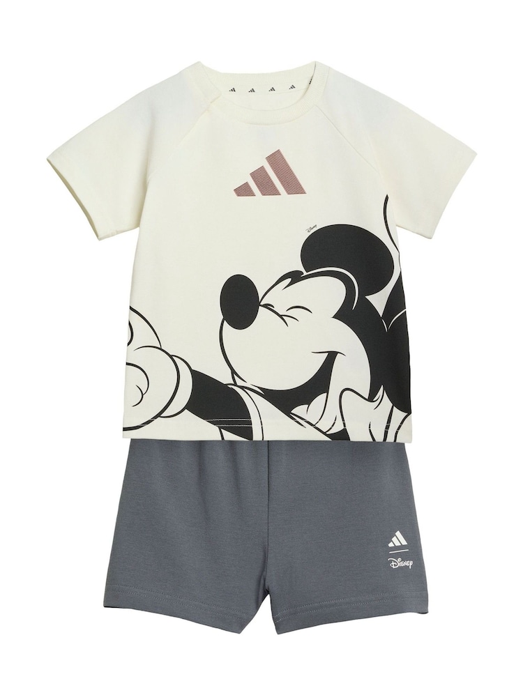 adidas White Adidas Disney Mickey Mouse T-Shirt Set - Image 1 of 6