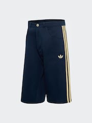 adidas Originals Blue Firebird Twill Jorts - Image 1 of 1