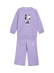 adidas Purple Infant Joggers Set - Image 1 of 8