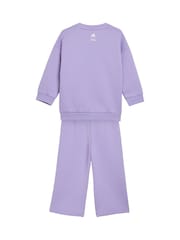 adidas Purple Infant Joggers Set - Image 2 of 8