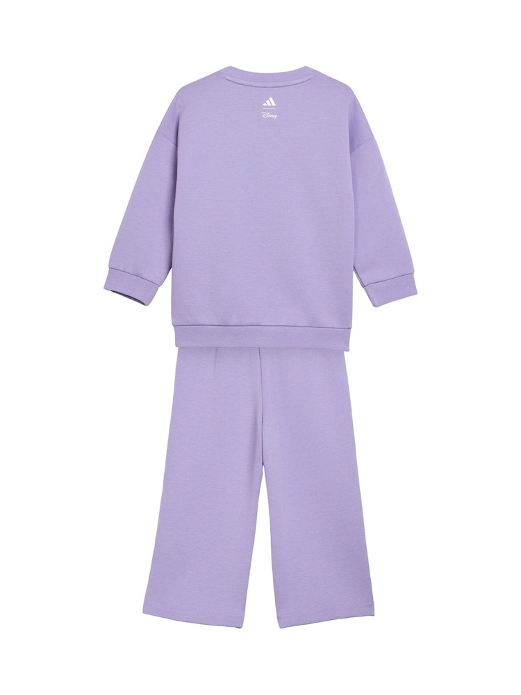 adidas Purple Infant Joggers Set - Image 2 of 8