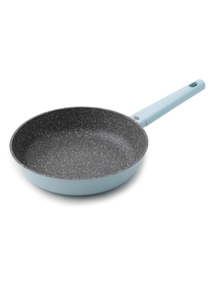 MasterClass Blue Frying Pan with Stainless Steel Induction Base - Image 5 of 5 MasterClass Blue Frying Pan with Stainless Steel Induction Base - Image 5 of 5