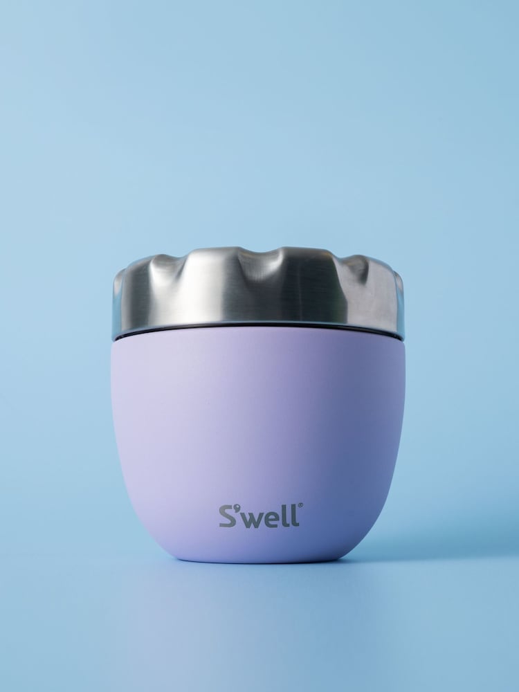 S’well Purple Paper Cutouts Insulated Food Bowl - Image 1 of 6 S’well Purple Paper Cutouts Insulated Food Bowl - Image 1 of 6