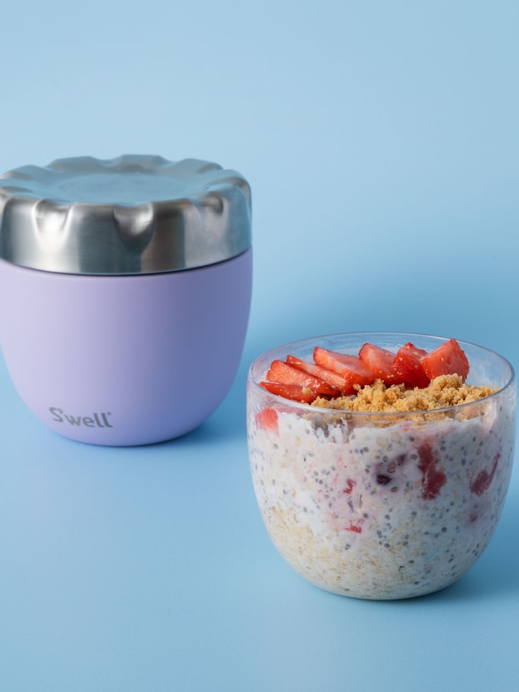 S’well Purple Paper Cutouts Insulated Food Bowl - Image 2 of 6 S’well Purple Paper Cutouts Insulated Food Bowl - Image 2 of 6