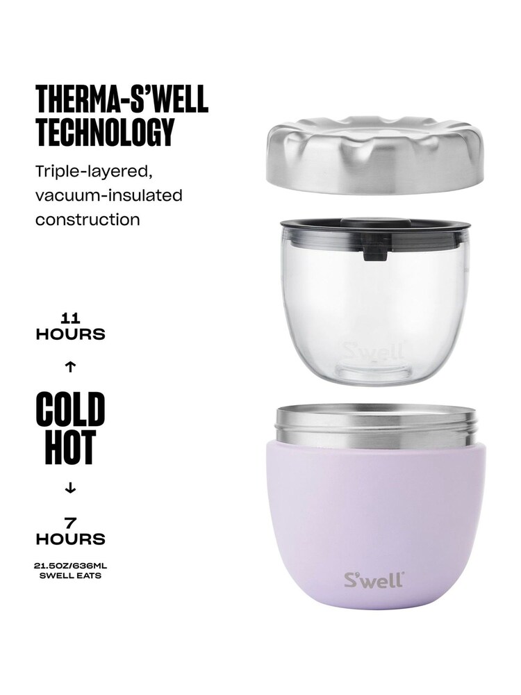 S’well Purple Paper Cutouts Insulated Food Bowl - Image 6 of 6 S’well Purple Paper Cutouts Insulated Food Bowl - Image 6 of 6