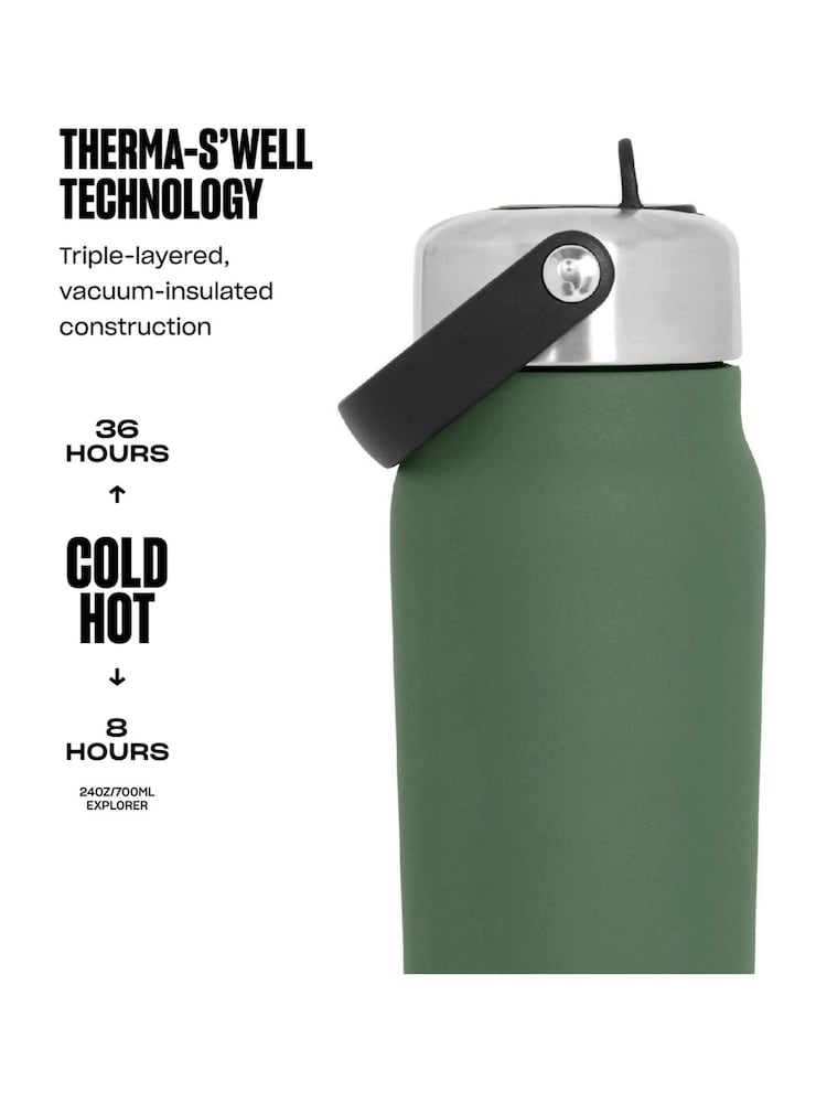 S’well Green Explorer Thermal Tumbler with Straw - Image 6 of 6 S’well Green Explorer Thermal Tumbler with Straw - Image 6 of 6