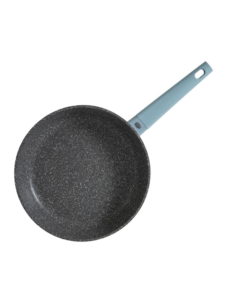 Masterclass Blue Cast Aluminium Frying Pan with Stainless Steel Induction Base - Image 2 of 6 Masterclass Blue Cast Aluminium Frying Pan with Stainless Steel Induction Base - Image 2 of 6