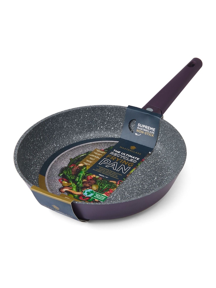Masterclass Purple Frying Pan with Stainless Steel Induction Base - Image 2 of 6 Masterclass Purple Frying Pan with Stainless Steel Induction Base - Image 2 of 6