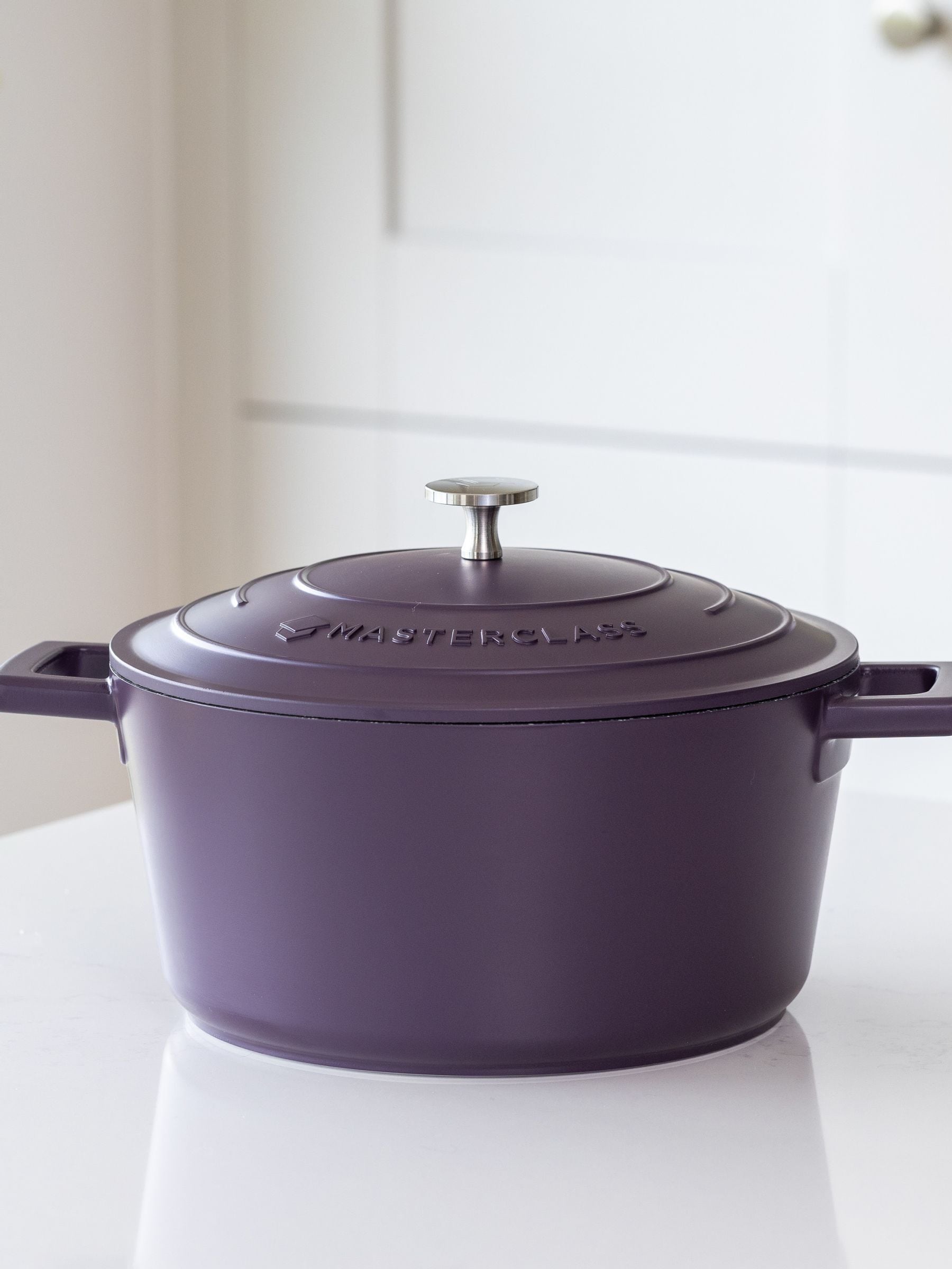 Masterclass Unisex Purple Casserole Dish With Lid 4L