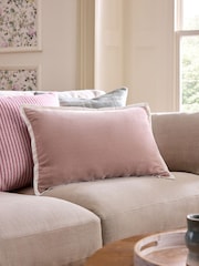Pink 40 x 59cm Loxley Cushion - Image 1 of 5