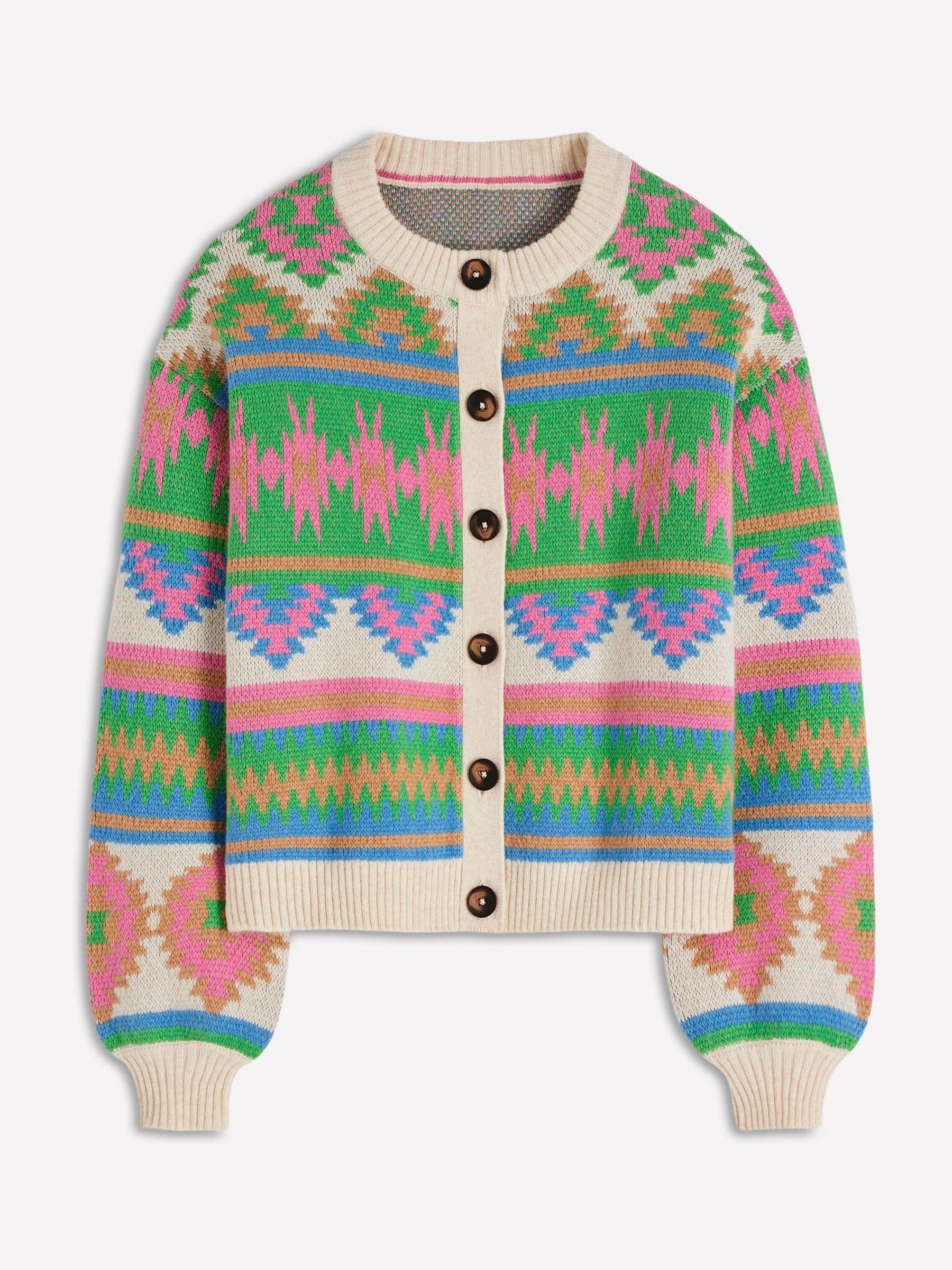 Buy Boden Red Abi Jacquard Cardigan from Next USA