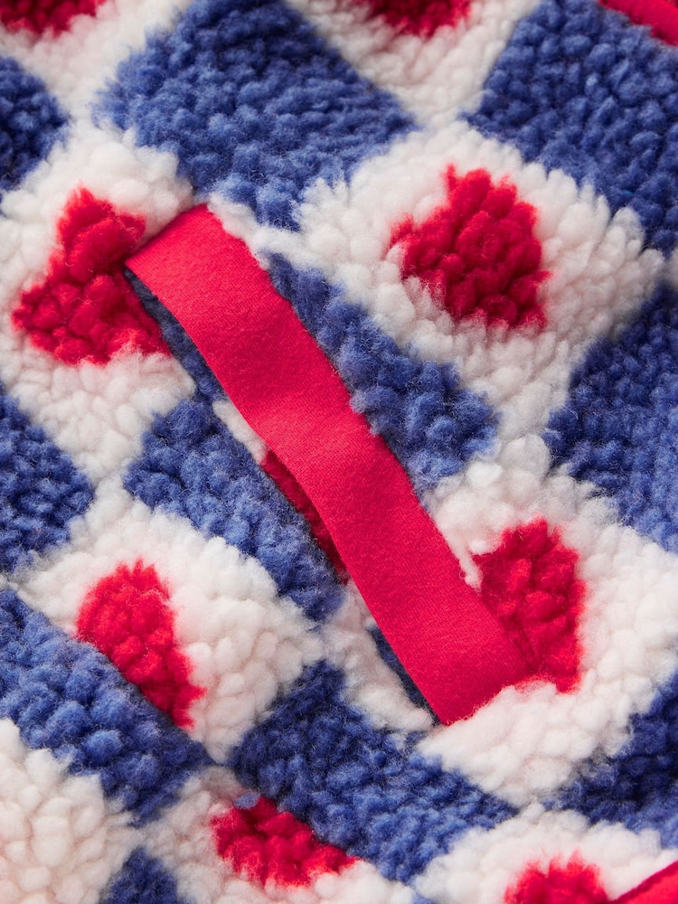 Boden Blue Eden Borg Zip-through Jacket - Image 3 of 3