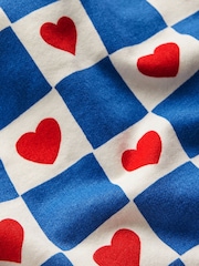 Boden Blue Heart Relaxed Sweatshirt Dress - Image 3 of 3
