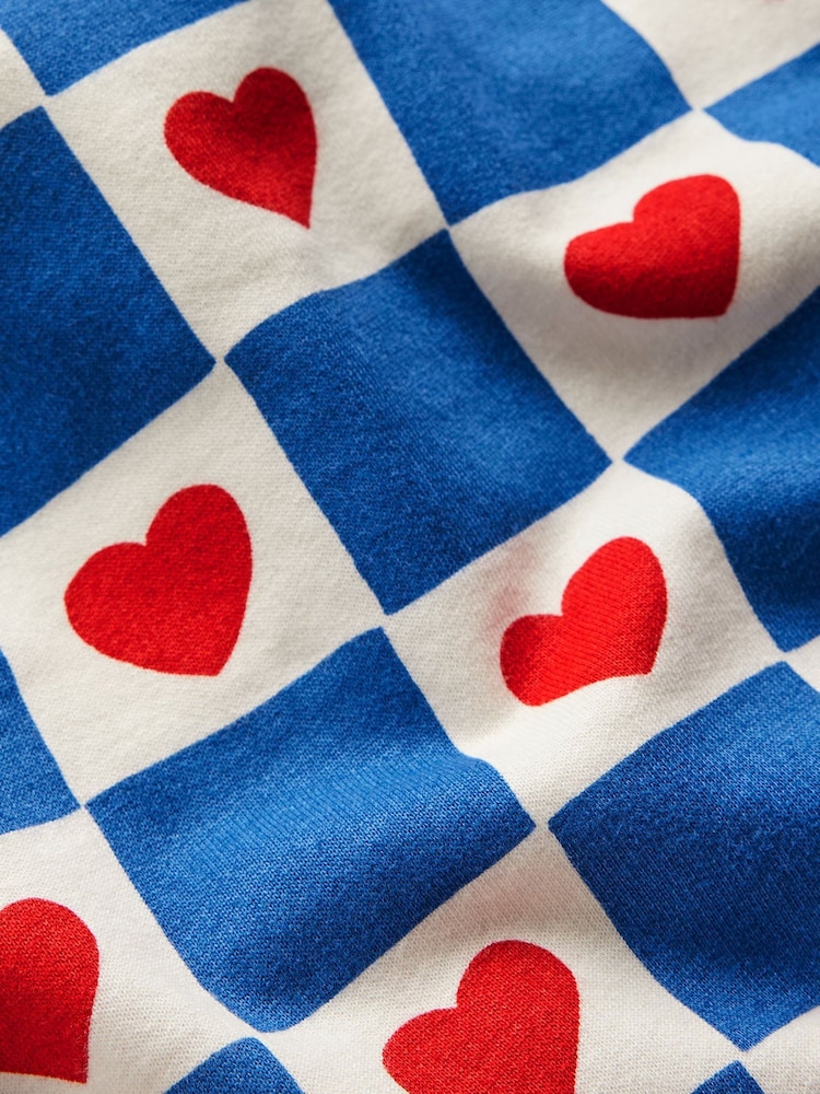 Boden Blue Heart Relaxed Sweatshirt Dress - Image 3 of 3