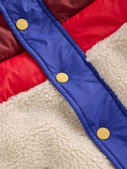 Boden Cream Borg Mix Jacket - Image 6 of 6