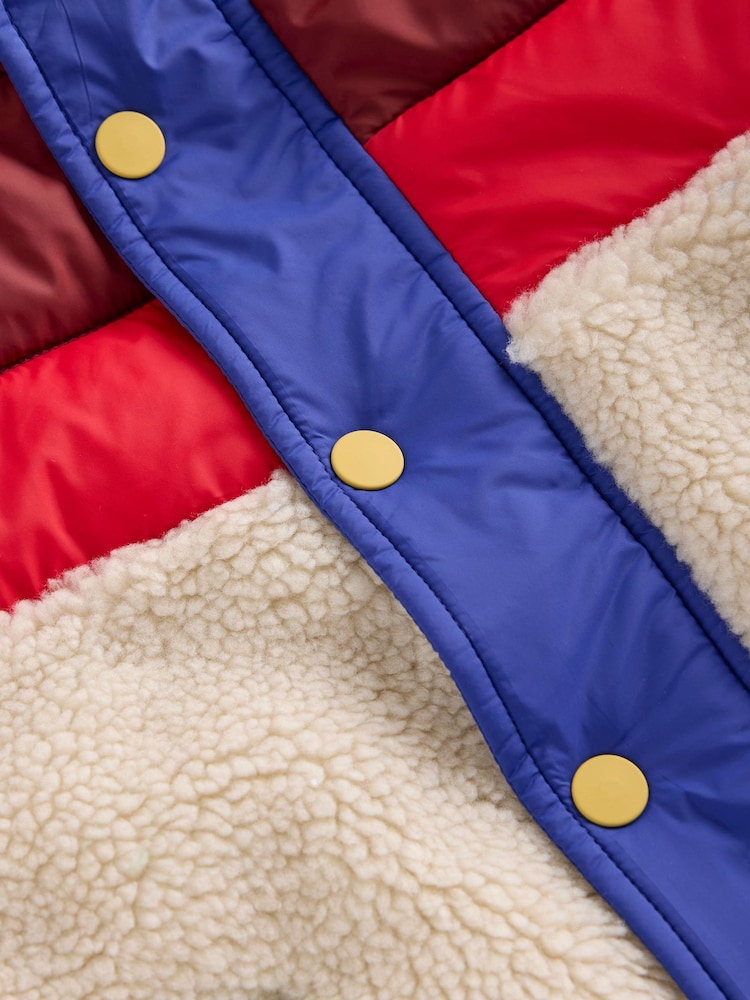 Boden Cream Borg Mix Jacket - Image 6 of 6