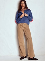 Boden Blue Lara Relaxed Cotton Cardigan - Image 2 of 6