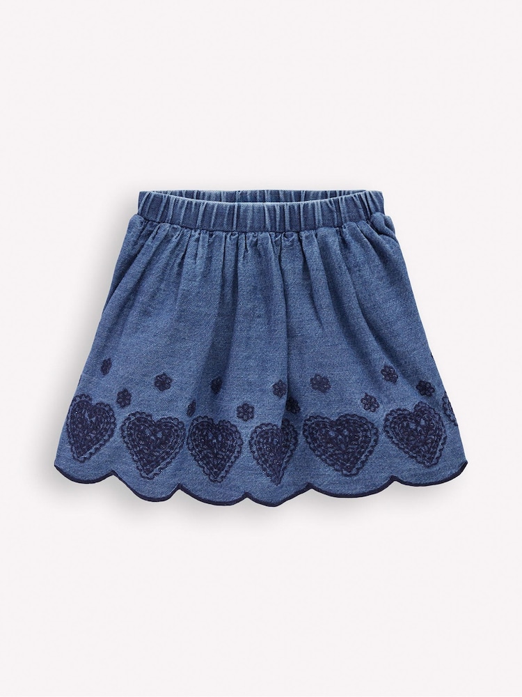 Boden Embroidered Pull-on Skirt - صورة 1 من 2