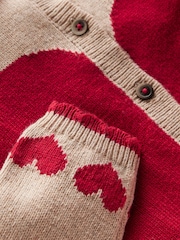 Boden Brown Collared Logo Cardigan - Image 3 of 3