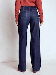 Boden Blue Straight Leg Pocket Jeans - Image 3 of 6