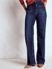 Boden Blue Straight Leg Pocket Jeans - Image 4 of 6