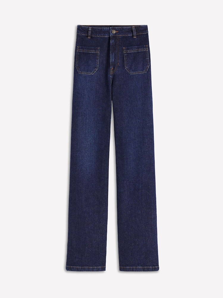 Boden Blue Straight Leg Pocket Jeans - Image 6 of 6
