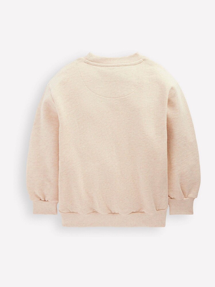 كريم - سويت شيرت Bobbie مزين بتطريز بارز من Boden - صورة 2 من 3